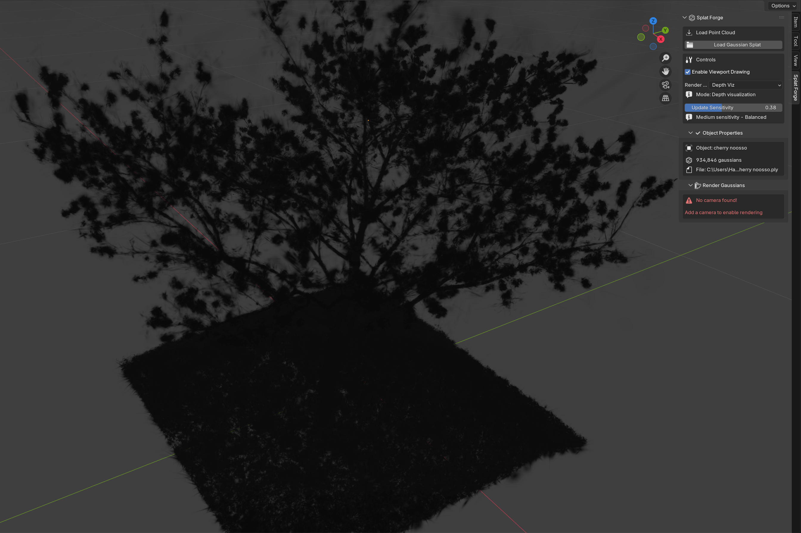 Depth Visualization Mode