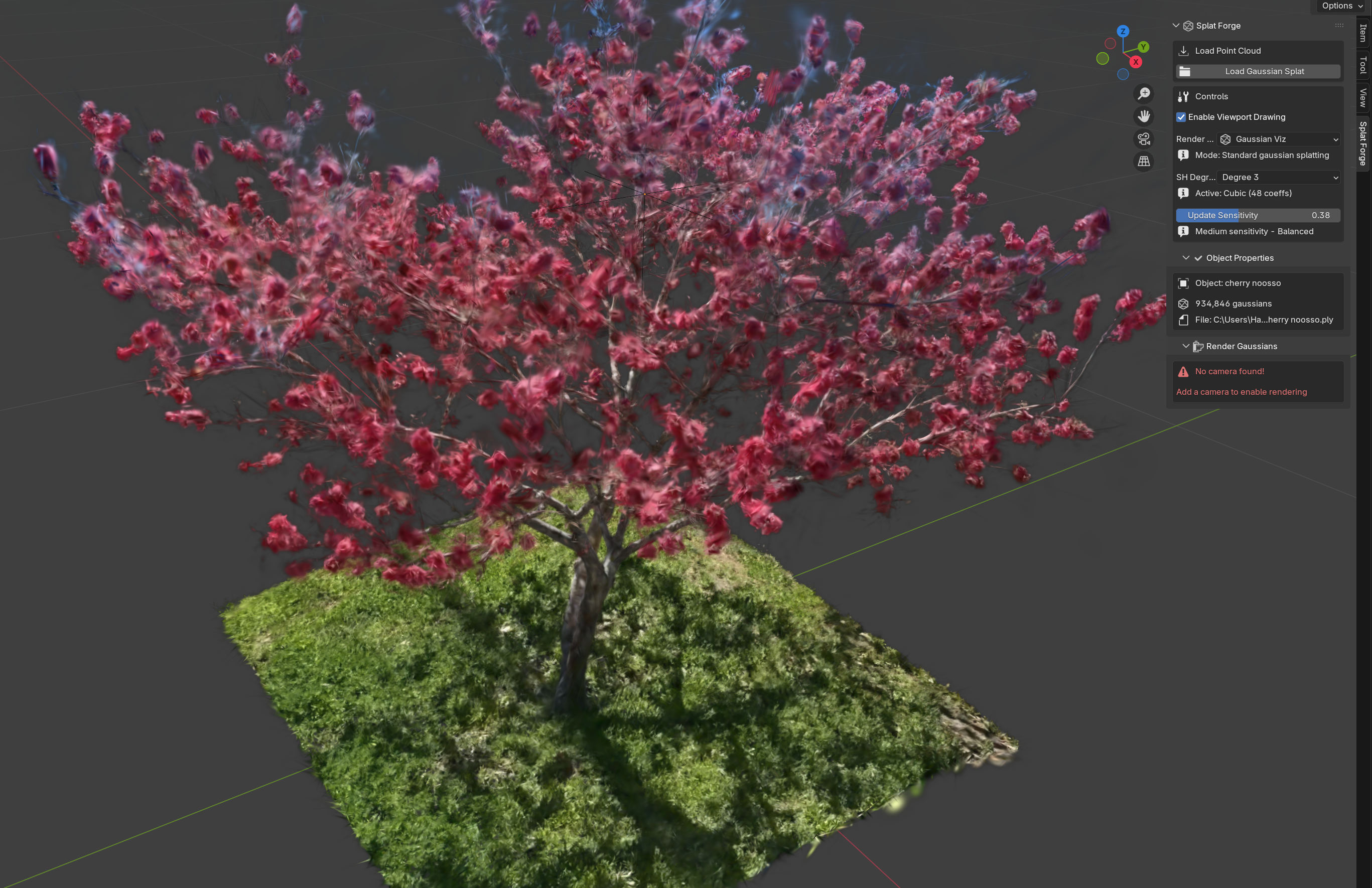 Gaussian Visualization Mode