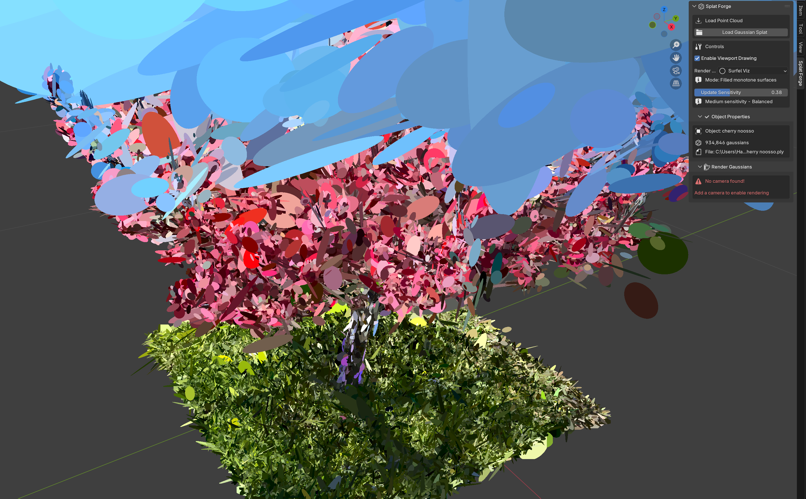 Surfel Visualization Mode